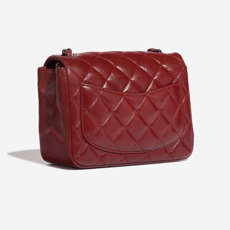 Chanel Timeless MiniSquare Red Side Back | Sell your designer bag on Saclab.com