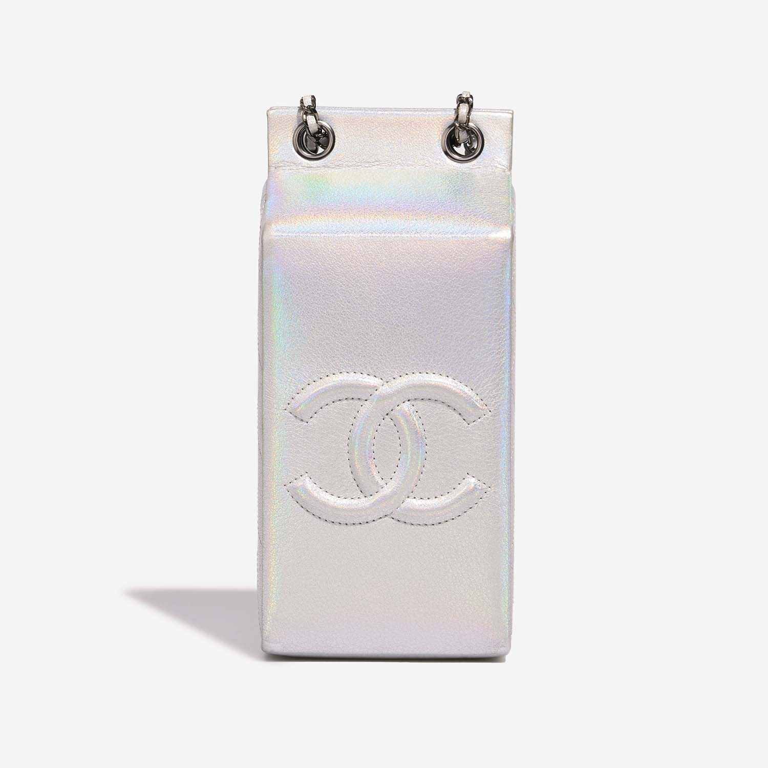Chanel MilkCarton Silver Back  | Sell your designer bag on Saclab.com