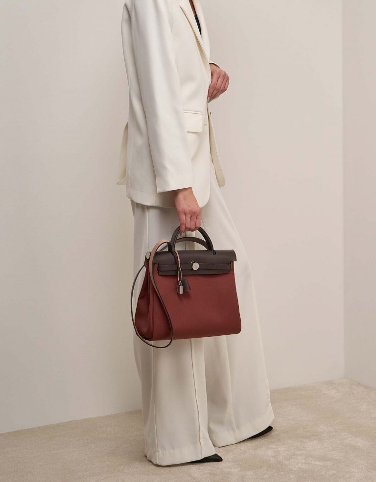 Hermès Herbag 31 Sienne-Ebene Front | Verkaufen Sie Ihre Designer-Tasche auf Saclab.com