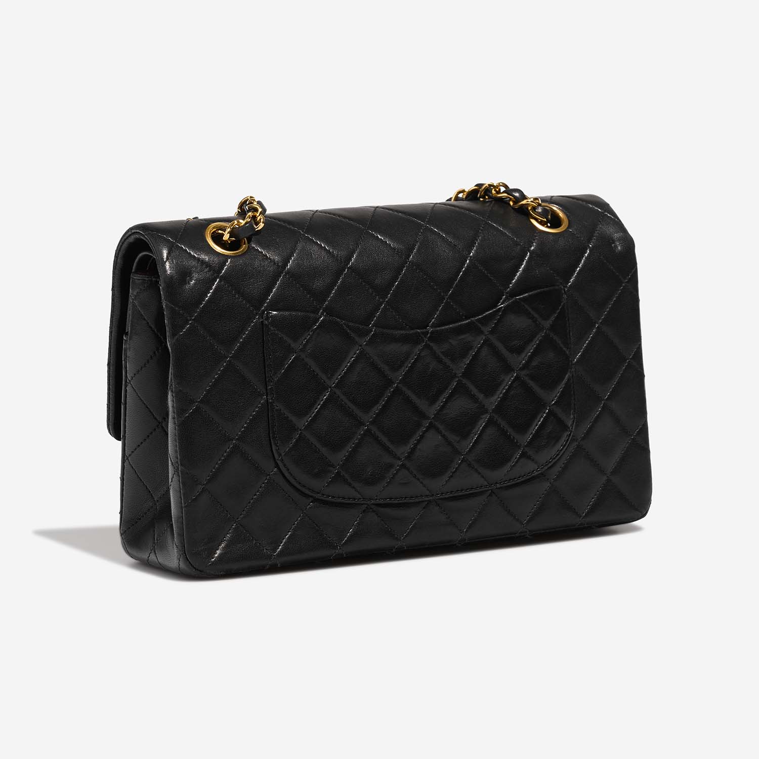 Chanel Timeless Medium Black Side Back | Sell your designer bag on Saclab.com