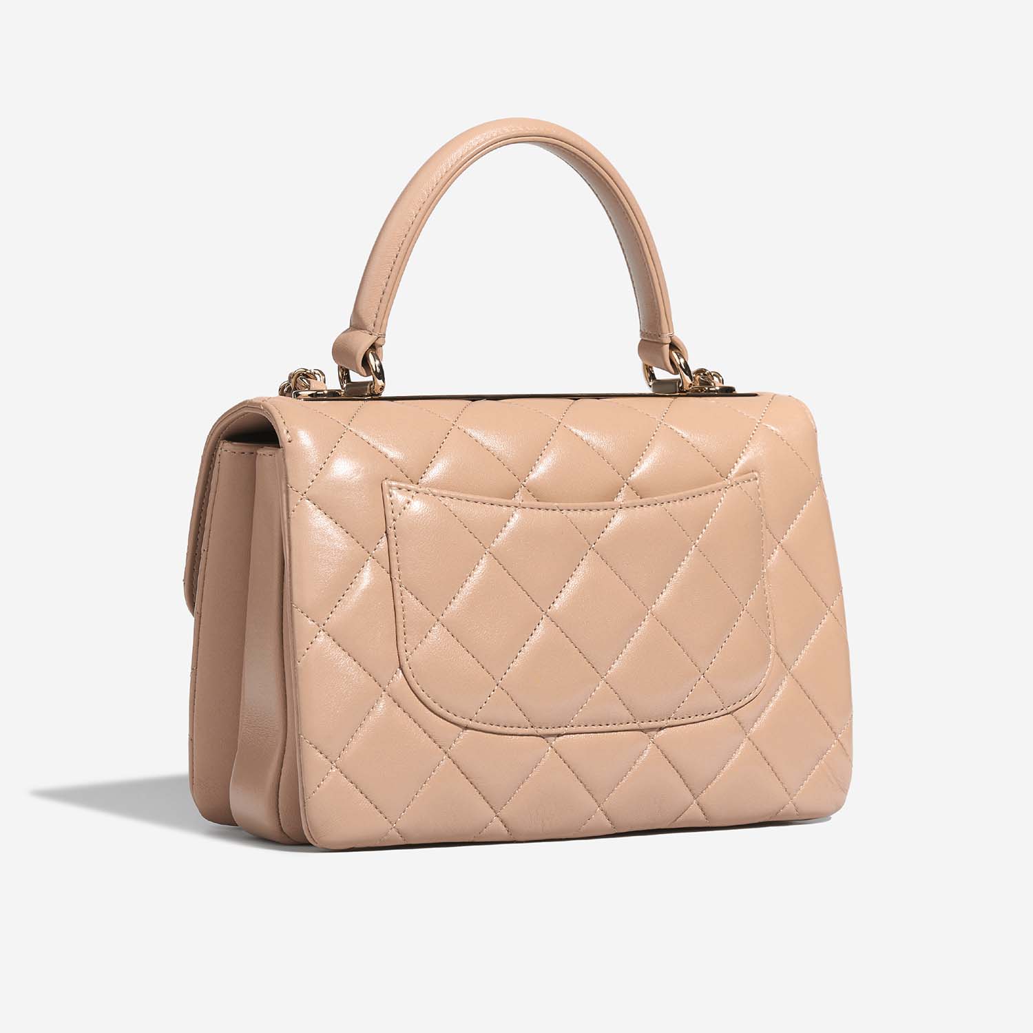 Chanel TrendyCC Medium Beige Side Back | Sell your designer bag on Saclab.com