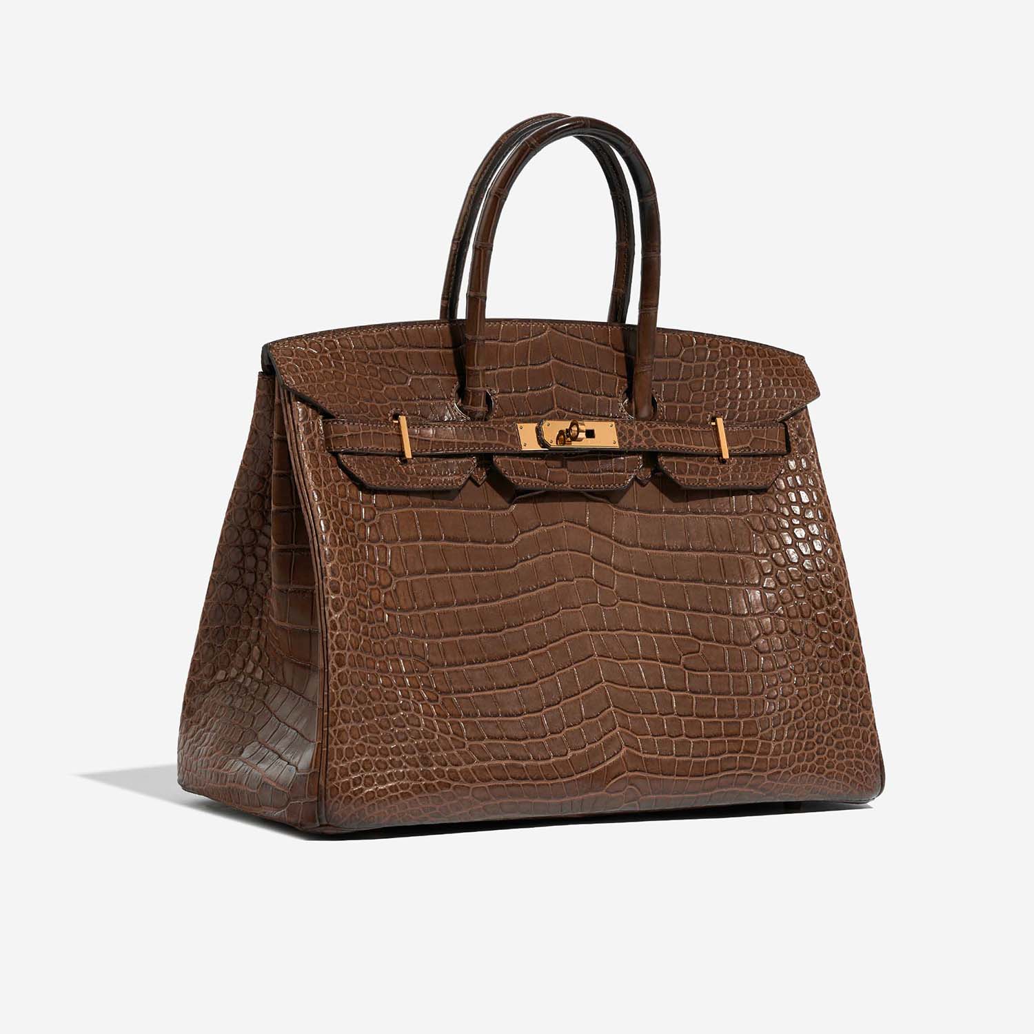 Hermès Birkin 35 MarronDInde Side Front  | Sell your designer bag on Saclab.com