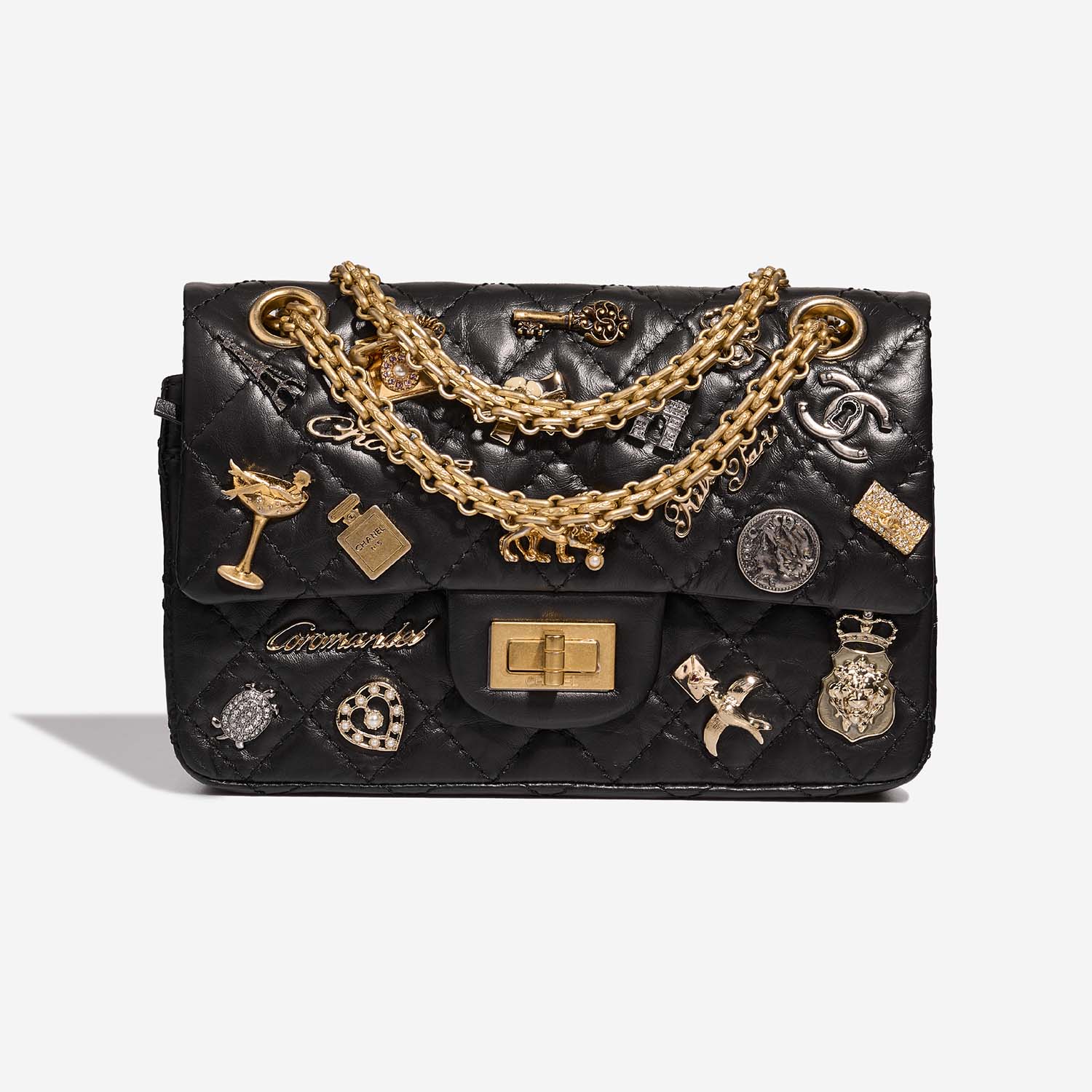Chanel 255 225 Black Front  S | Sell your designer bag on Saclab.com