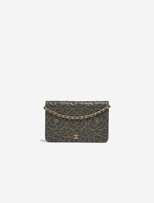 Chanel WalletOnChain DarkGrey-Gold Front | Verkaufen Sie Ihre Designer-Tasche auf Saclab.com