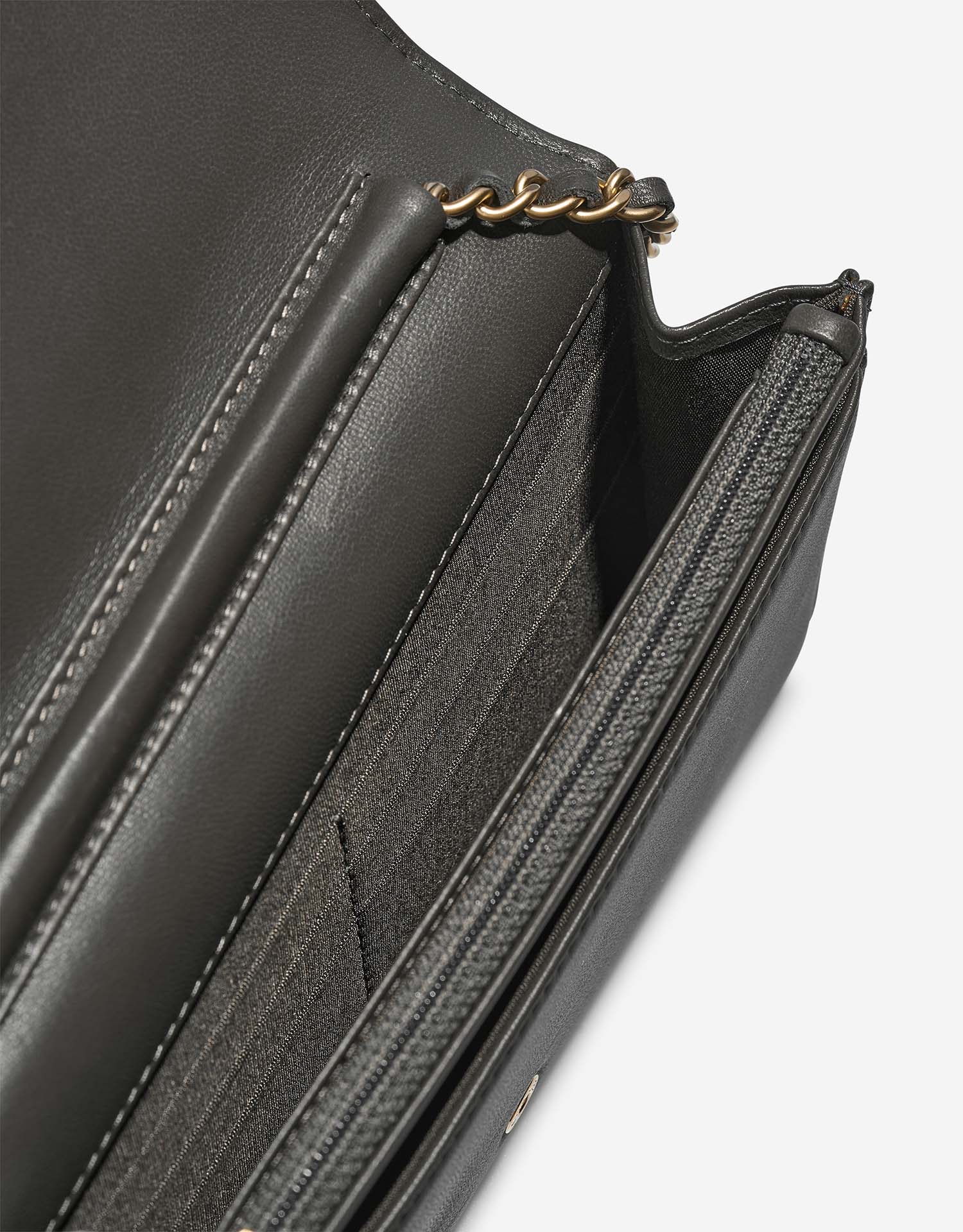 Chanel WalletOnChain DarkGrey-Gold Inside  | Sell your designer bag on Saclab.com