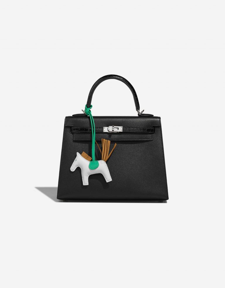 Hermès Rodeo PM BleuBrume-Sesame-Menthe Front  | Sell your designer bag on Saclab.com