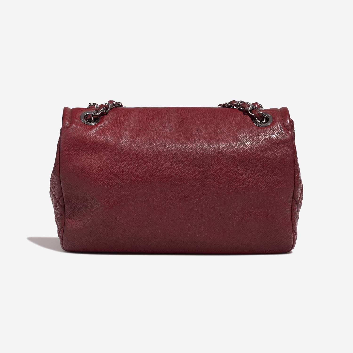 Chanel FlapBag Large Bordeaux Back  | Sell your designer bag on Saclab.com