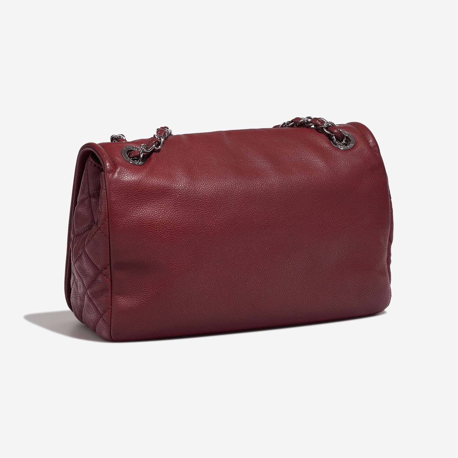 Chanel FlapBag Large Bordeaux Side Back | Sell your designer bag on Saclab.com