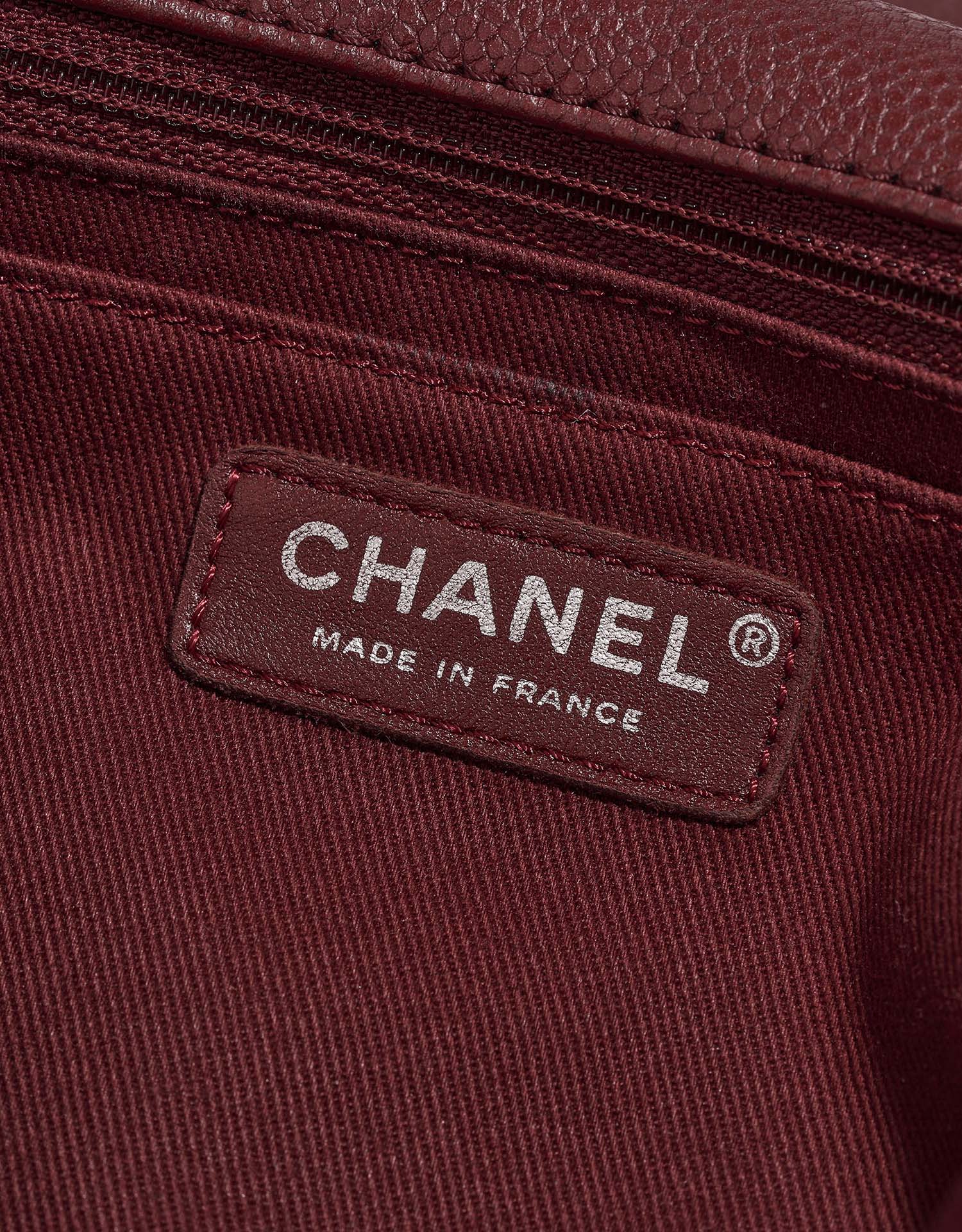Chanel FlapBag Large Bordeaux Logo  | Sell your designer bag on Saclab.com