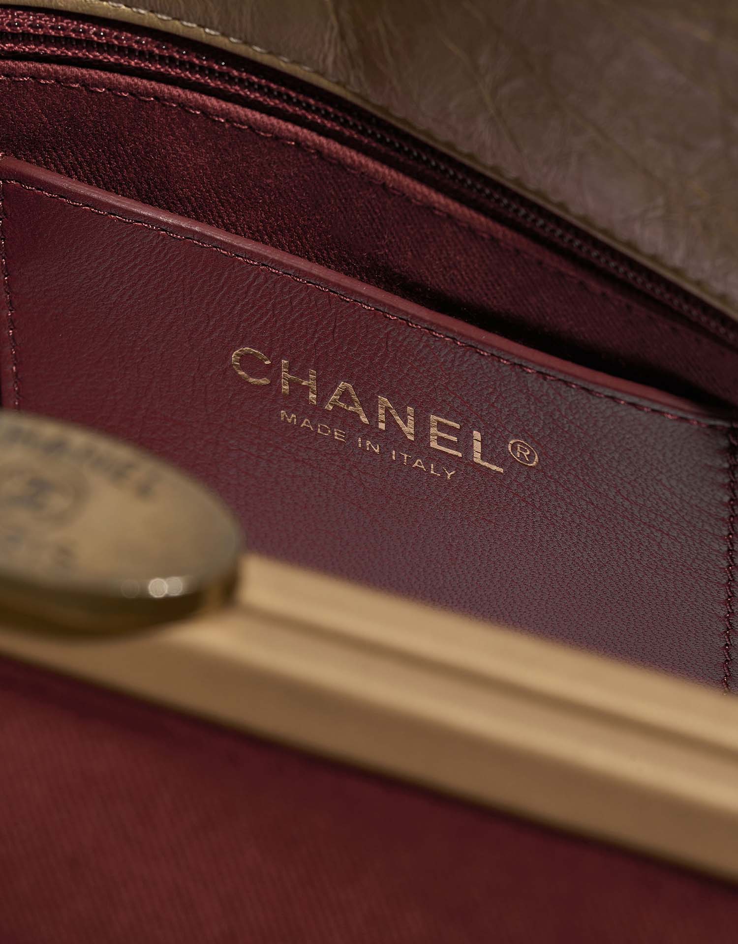 Chanel BowlingMademoiselle Large Gold Logo  | Sell your designer bag on Saclab.com