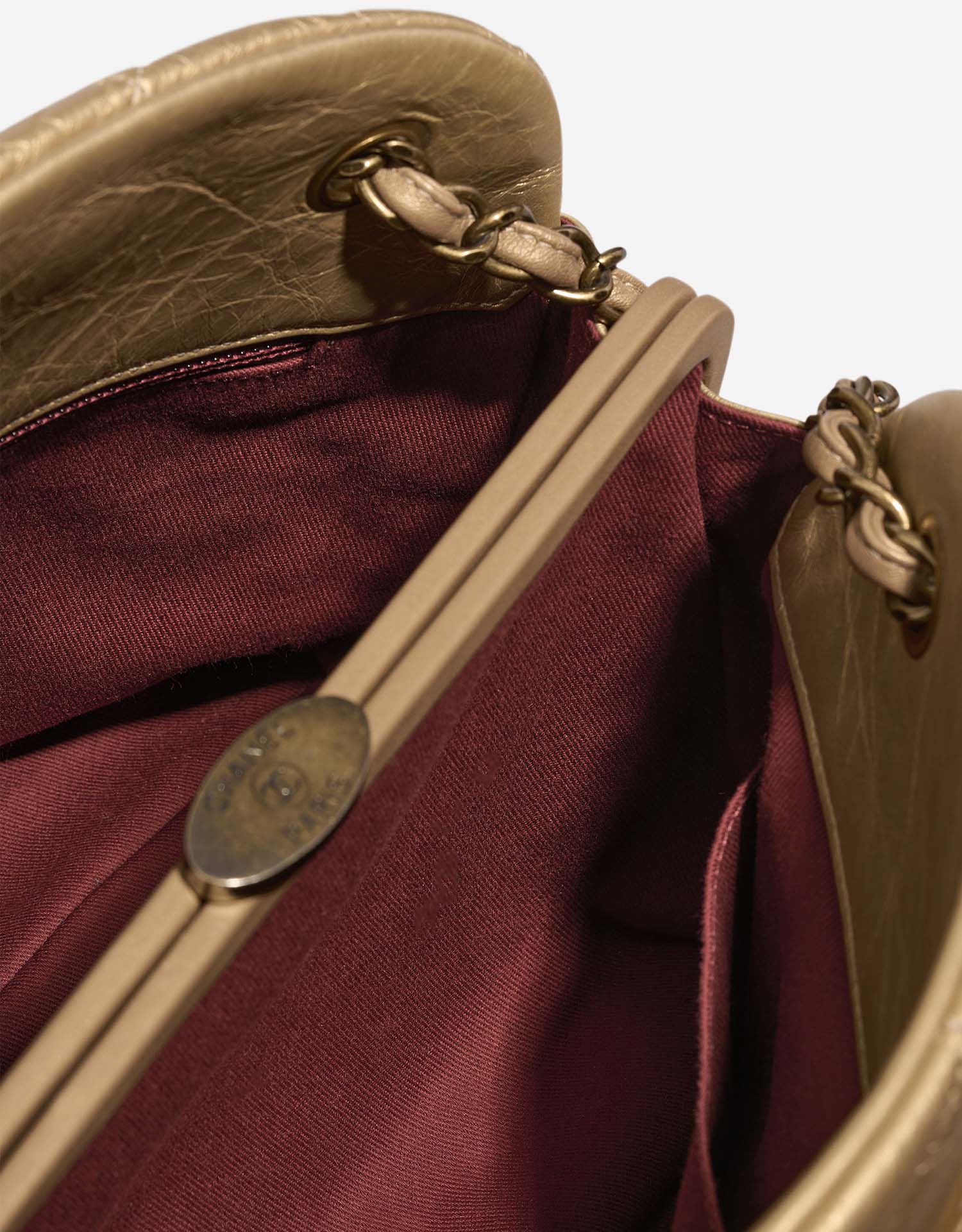 Chanel BowlingMademoiselle Large Gold Inside  | Sell your designer bag on Saclab.com