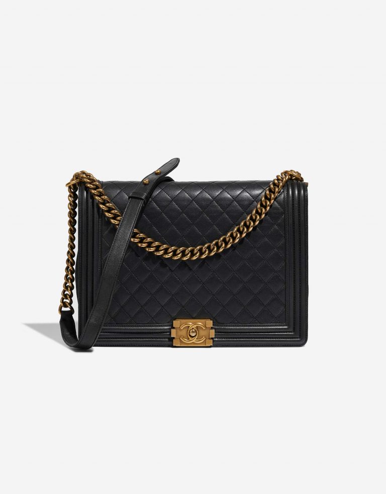 Chanel Boy Large Black Front | Verkaufen Sie Ihre Designer-Tasche auf Saclab.com