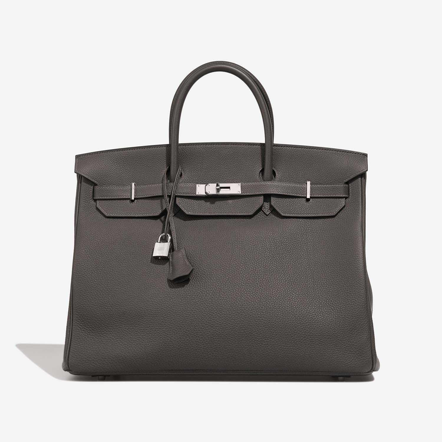 Hermès Birkin 40 GrisMeyer Front S | Vendre votre sac de créateur sur Saclab.com