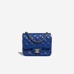 Chanel Timeless MiniSquare Blue Front  | Sell your designer bag on Saclab.com