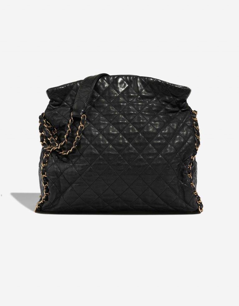 Chanel Shopper Large Black Front  | Sell your designer bag on Saclab.com