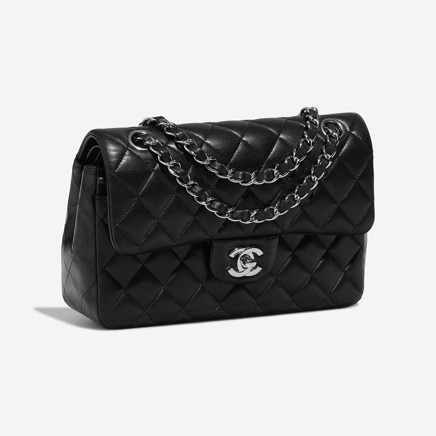 Chanel Timeless Small Black Side Front  | Sell your designer bag on Saclab.com