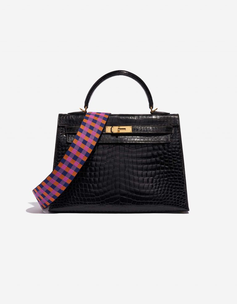 Hermès Strap BleuSaphir-Anemone-Capucine-Noir Closing System  | Sell your designer bag on Saclab.com