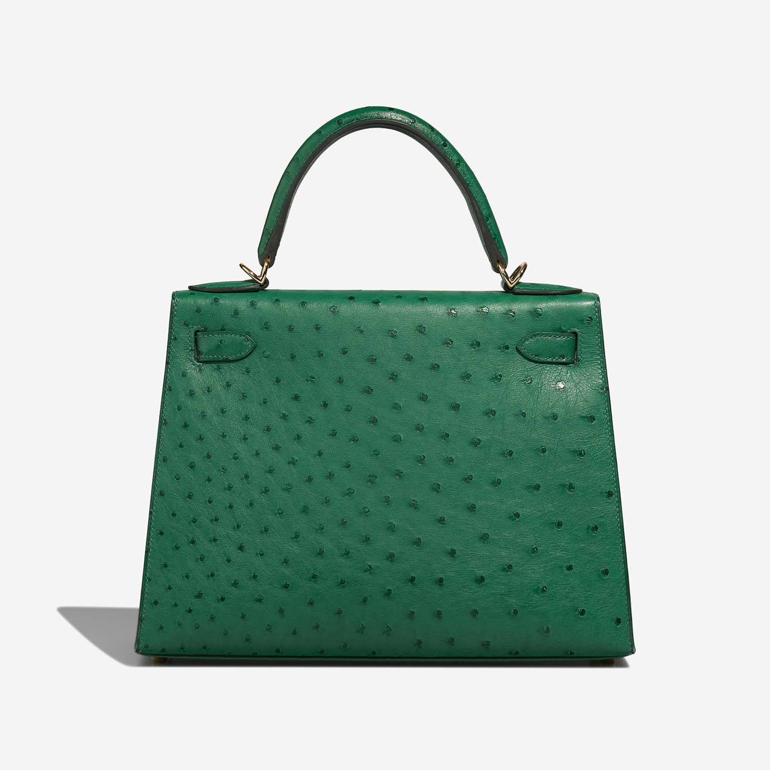 Hermès Kelly 28 VertVerone-RougeH Back  | Sell your designer bag on Saclab.com
