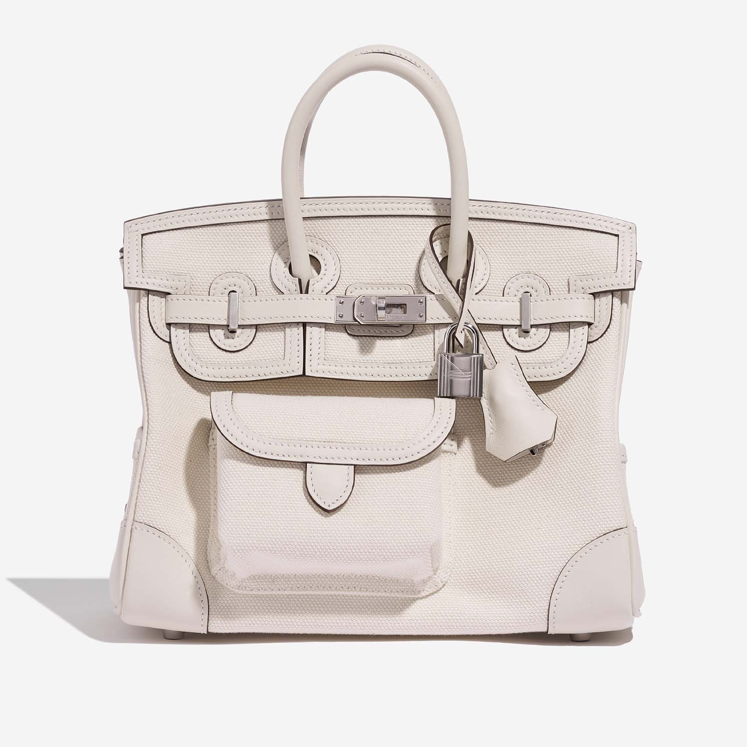 Hermès BirkinCargo 25 Nata Front  S | Sell your designer bag on Saclab.com
