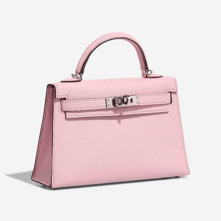 Hermès Kelly Mini RoseSakura Side Front  | Sell your designer bag on Saclab.com