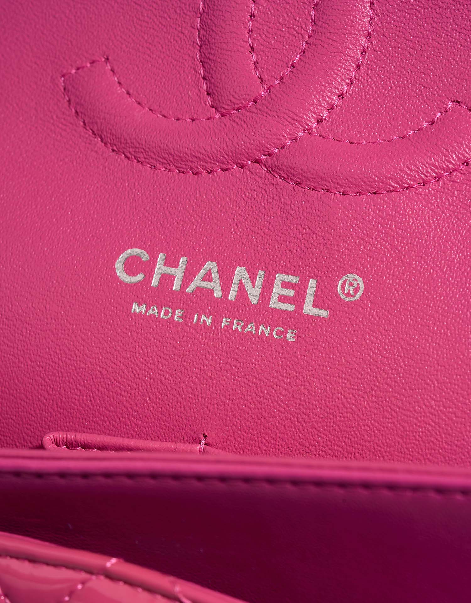 Chanel Timeless Medium HotPink-Fuchsia Logo  | Sell your designer bag on Saclab.com