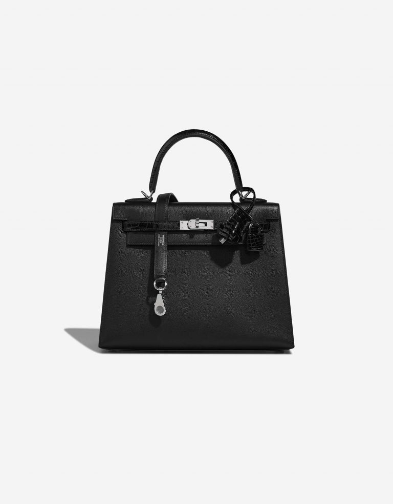 Hermès Kelly 25 Black Front  | Sell your designer bag on Saclab.com