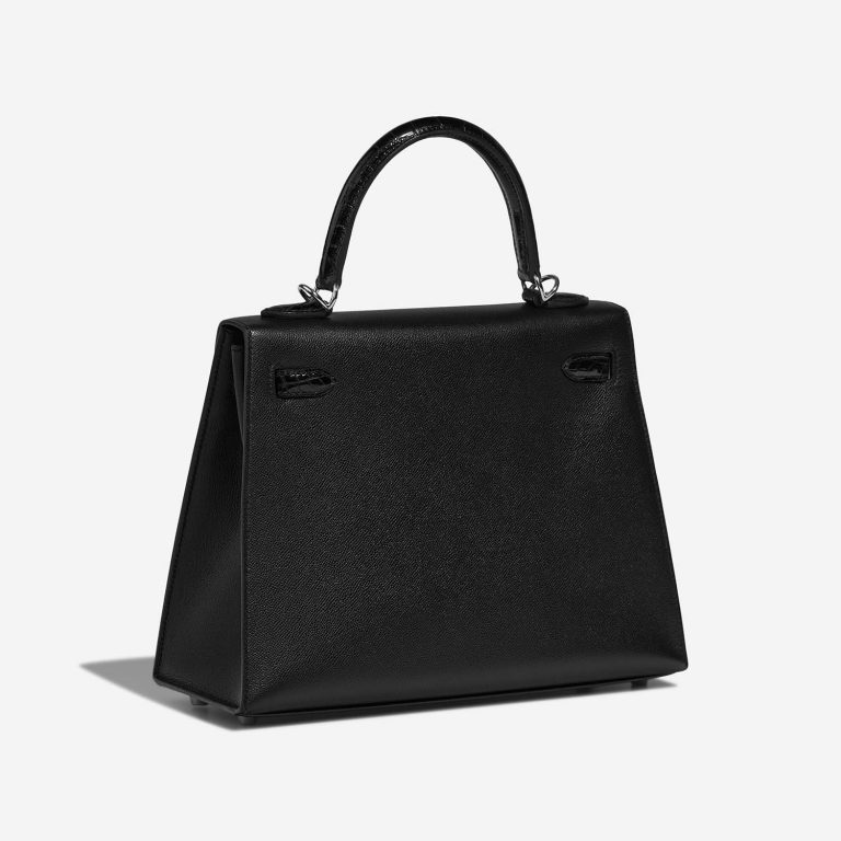 Hermès Kelly 25 Black Side Back | Sell your designer bag on Saclab.com