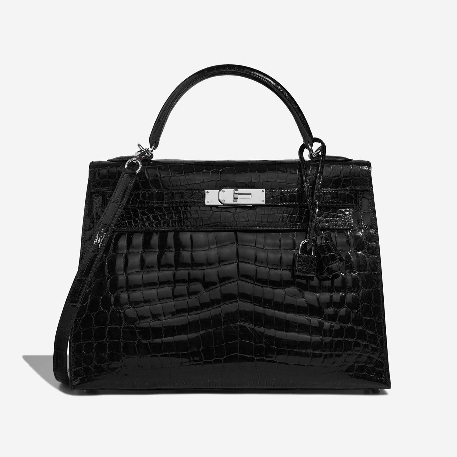 Hermès Kelly 32 Black Front  S | Sell your designer bag on Saclab.com