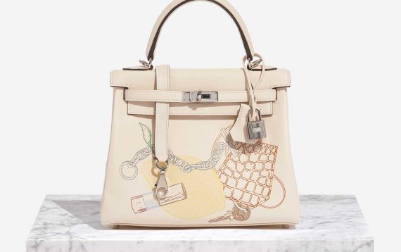 Hermès KellyInAndOut 25 Nata Front | Verkaufen Sie Ihre Designertasche auf Saclab.com