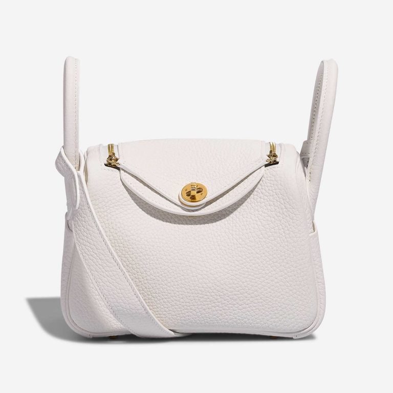 Hermès Lindy Mini NewWhite Front  S | Sell your designer bag on Saclab.com