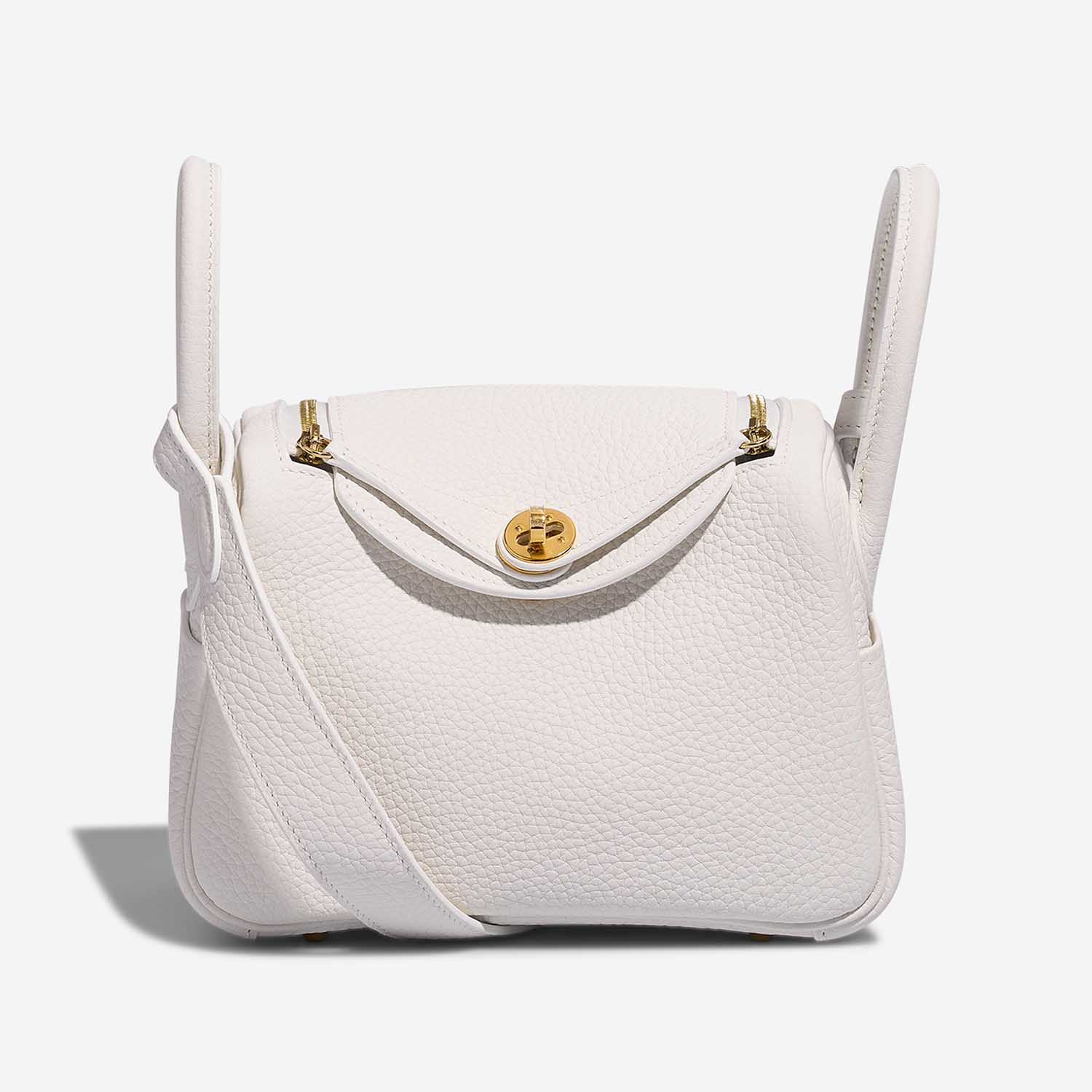 Hermès Lindy Mini NewWhite Front  S | Sell your designer bag on Saclab.com