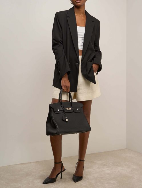 Hermès Birkin 35 Noir sur Modèle | Vendez votre sac de créateur sur Saclab.com