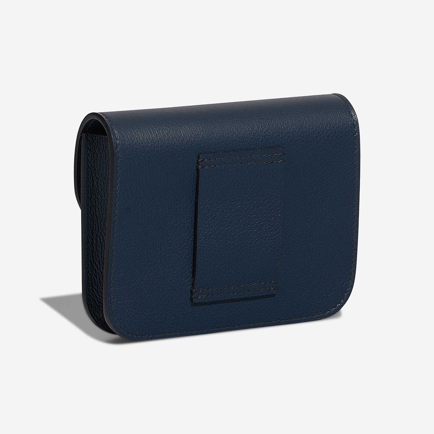Hermès Constance SlimWallet BleuDePrusse Side Back | Sell your designer bag on Saclab.com