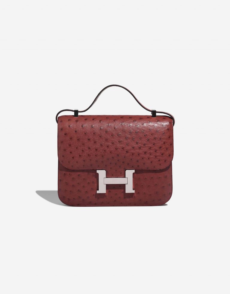 Gebrauchte Hermès Tasche Constance 24 Ostrich Rouge H Rot | Verkaufen Sie Ihre Designer-Tasche auf Saclab.com