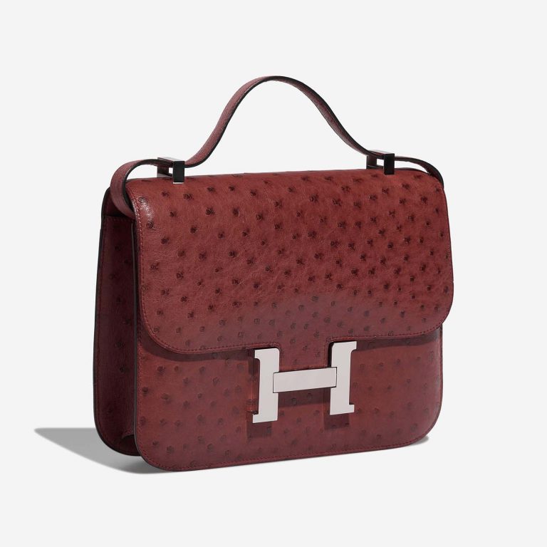 Pre-owned Hermès bag Constance 24 Ostrich Rouge H Red | Sell your designer bag on Saclab.com