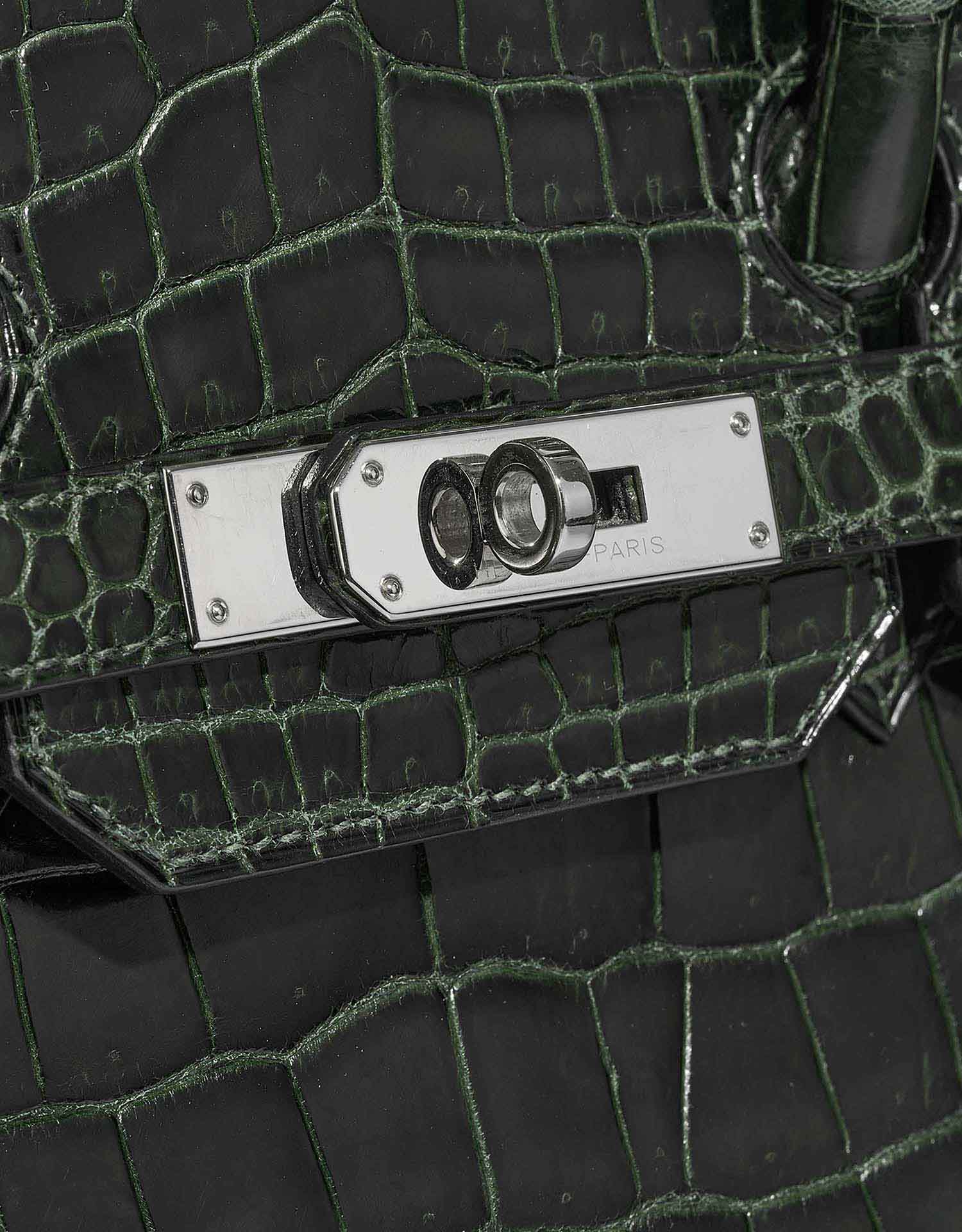Gebrauchte Hermès Tasche Birkin 35 Porosus Crocodile Vert Foncé Grün | Verkaufen Sie Ihre Designer-Tasche auf Saclab.com