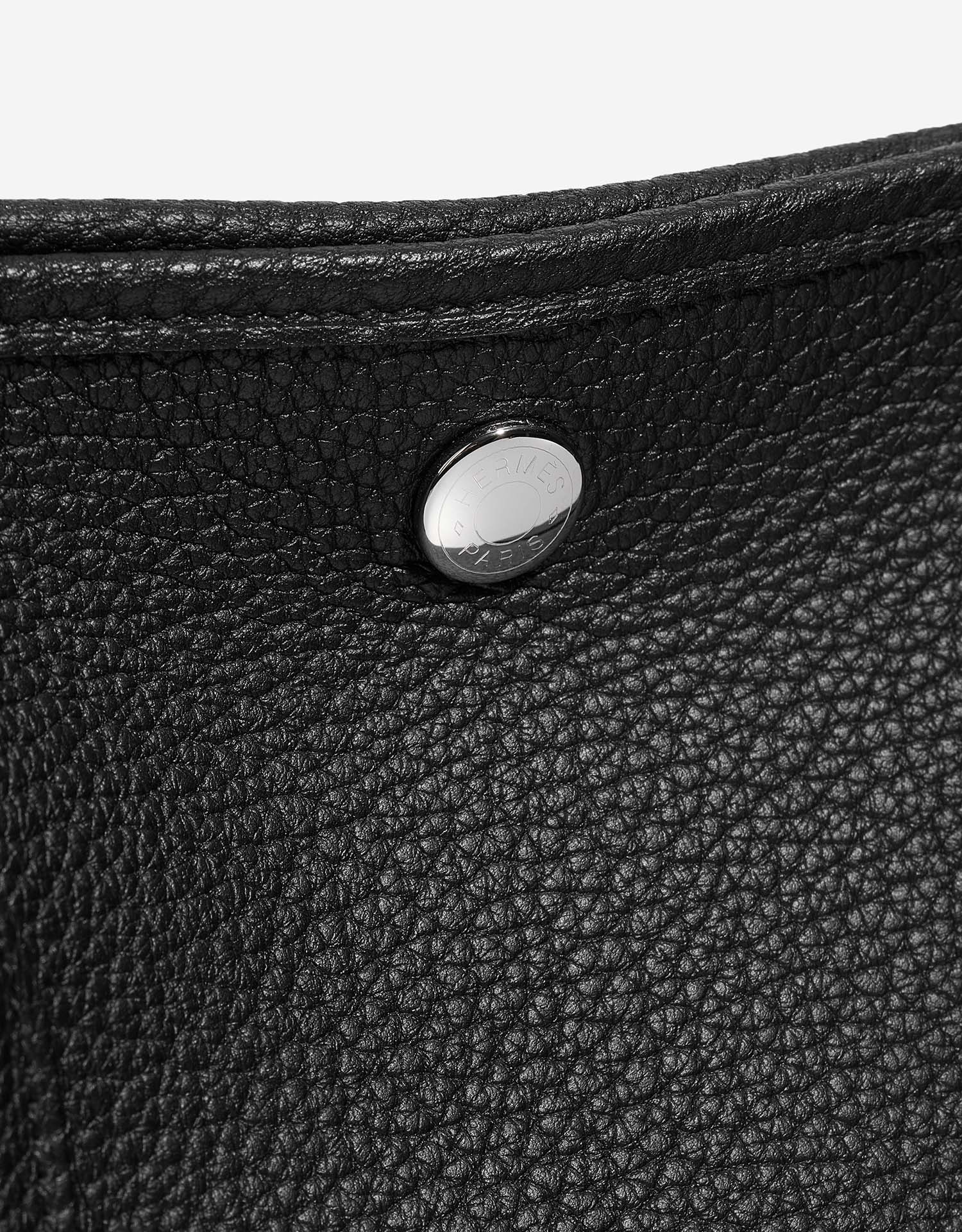 Hermès GardenParty 36 Noir Closing System  | Sell your designer bag on Saclab.com