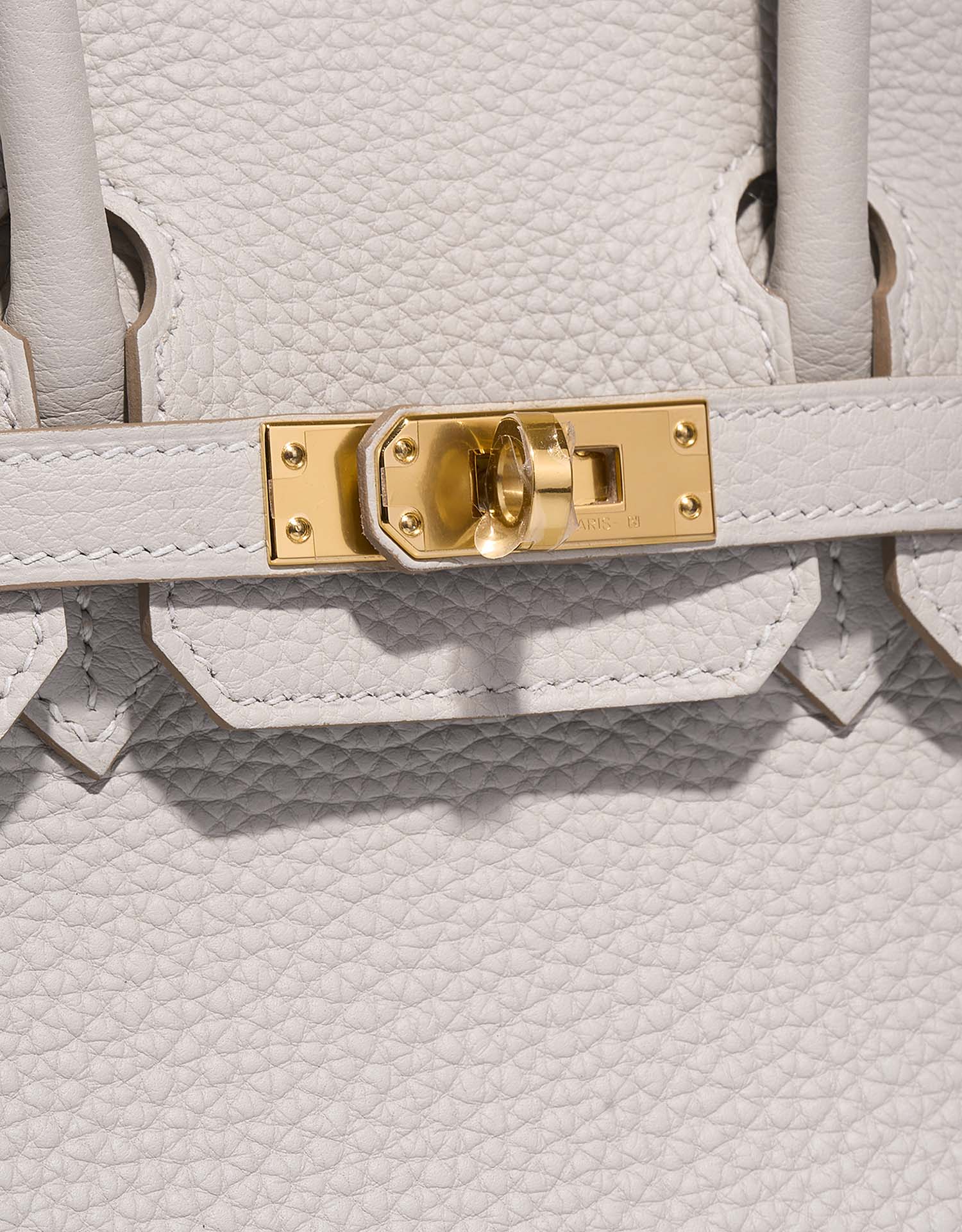 Hermès Birkin 25 GrisPerle Closing System  | Sell your designer bag on Saclab.com