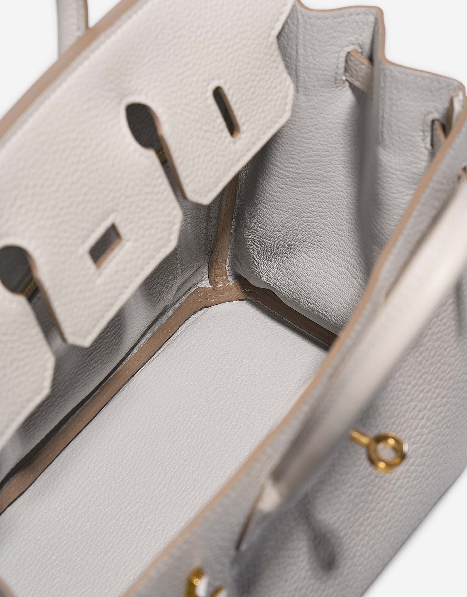 Hermès Birkin 25 GrisPerle Inside  | Sell your designer bag on Saclab.com