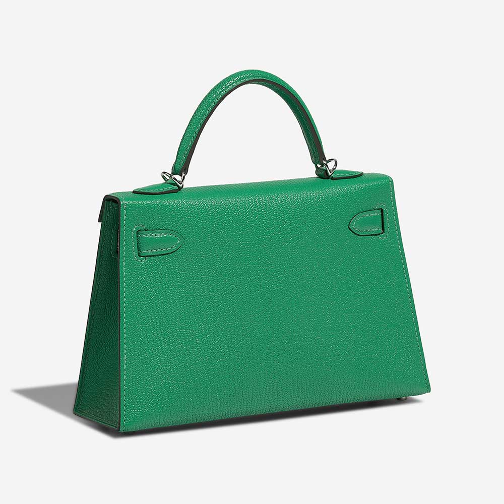Hermès Kelly Mini Menthe Side Back | Sell your designer bag on Saclab.com