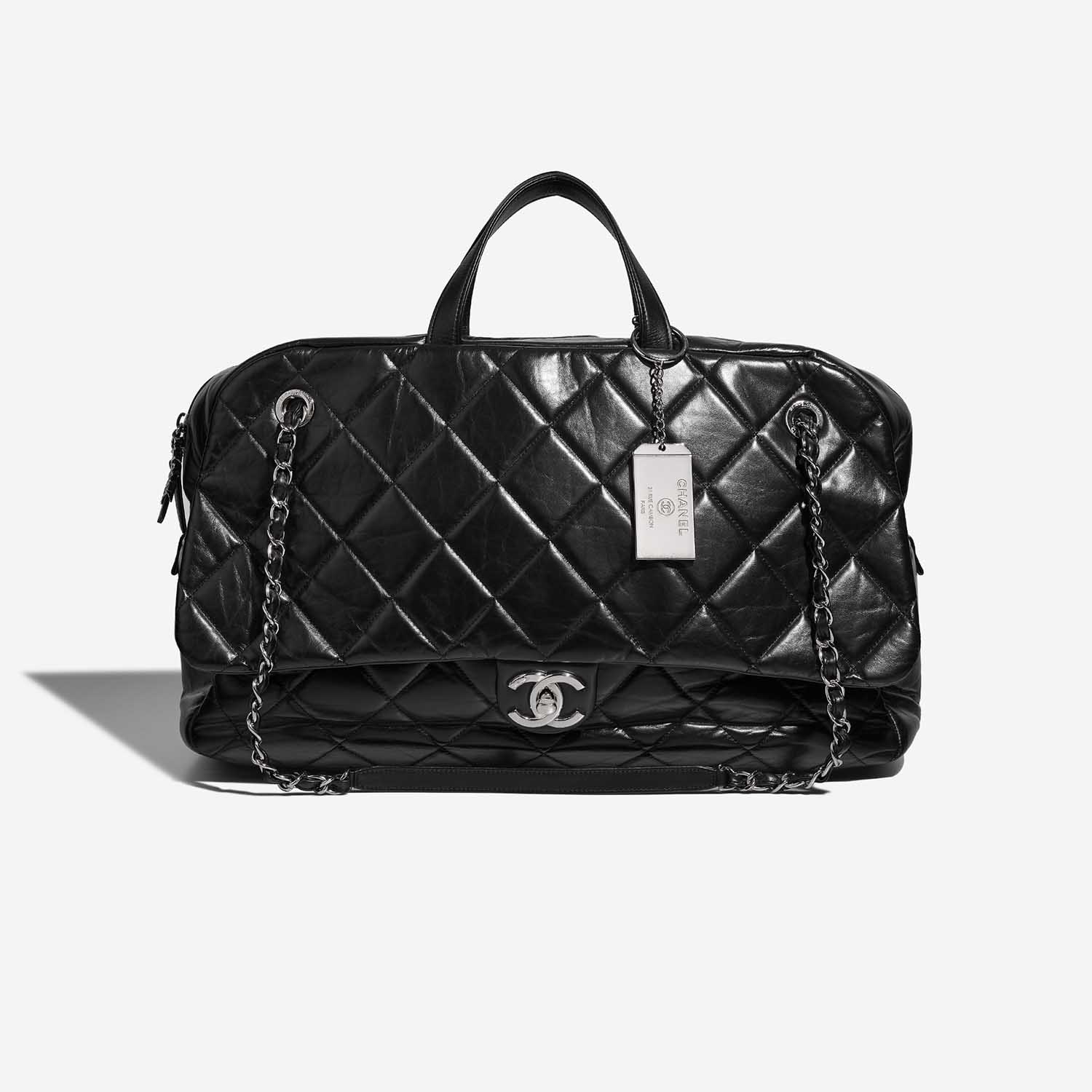 Chanel ExpressBowling Black Front  S | Sell your designer bag on Saclab.com
