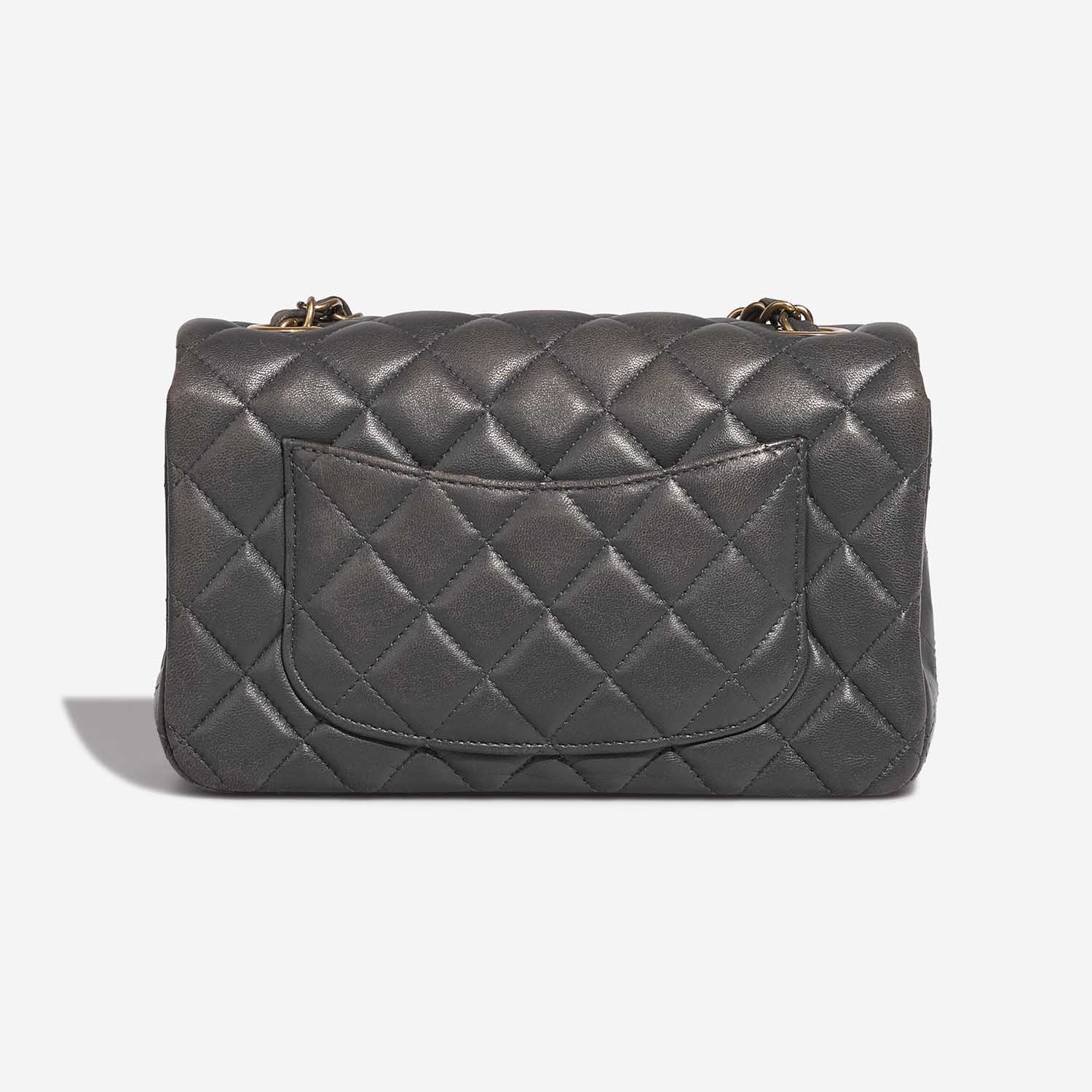 Chanel Timeless MiniRectangular Anthracite Back  | Sell your designer bag on Saclab.com