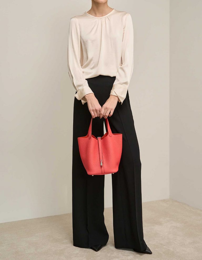 Hermès Picotin 22 RoseTexas Front | Vendez votre sac de créateur sur Saclab.com