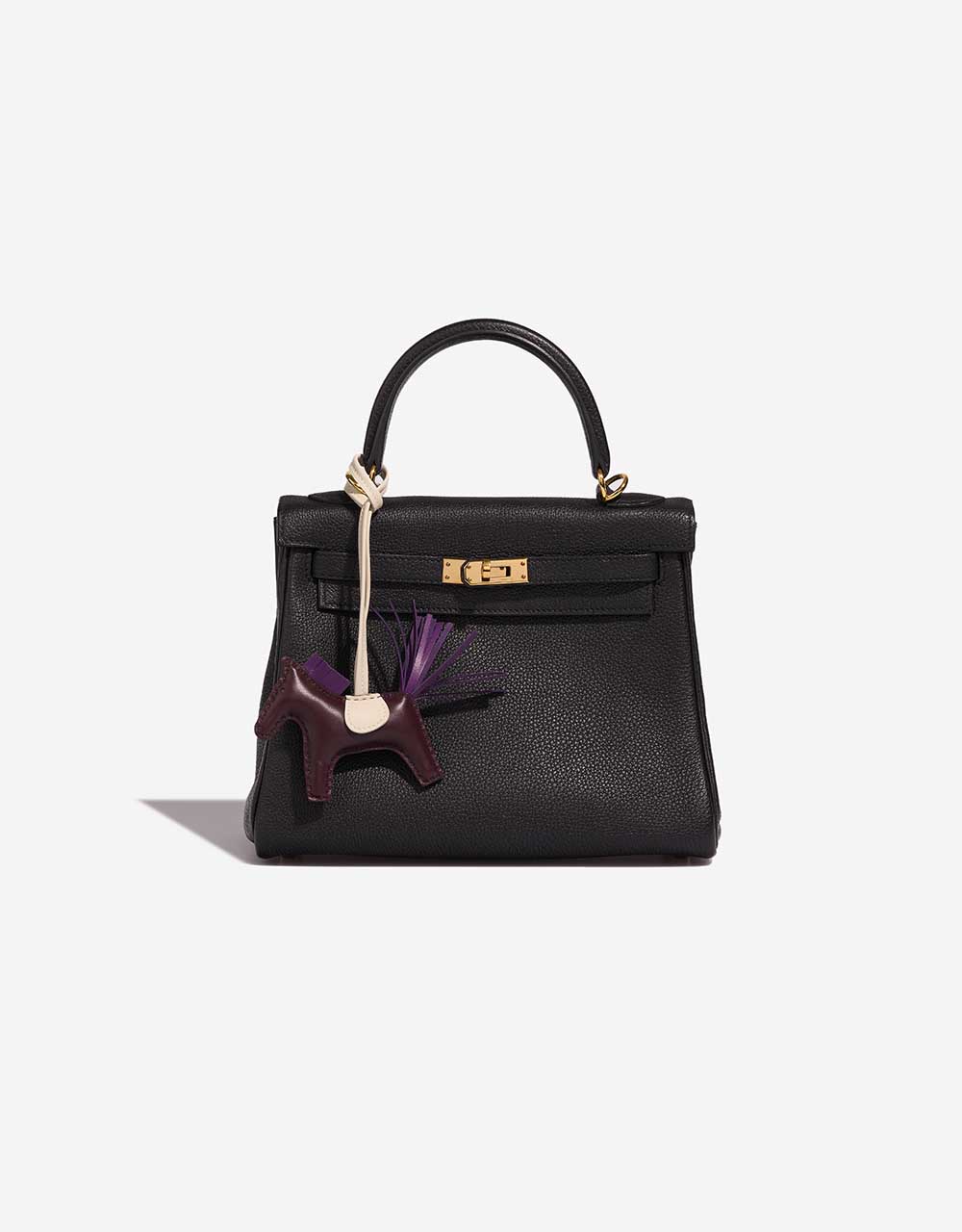 Hermès Rodeo PM RougeSellier-Violet-Craie Closing System  | Sell your designer bag on Saclab.com