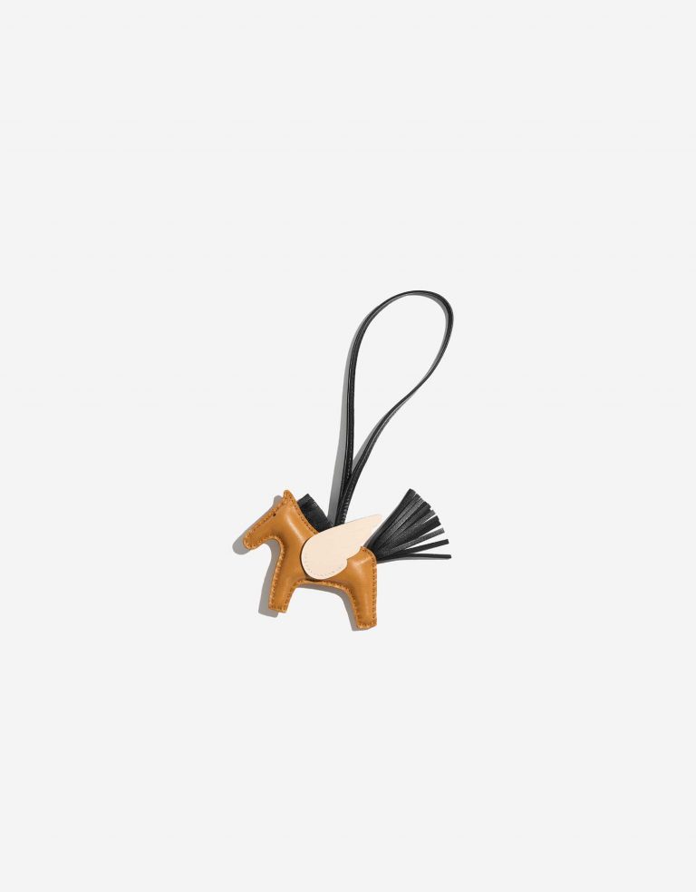 Hermès RodeoPegasus Sesam-Craie-Schwarz Front | Verkaufen Sie Ihre Designer-Tasche auf Saclab.com