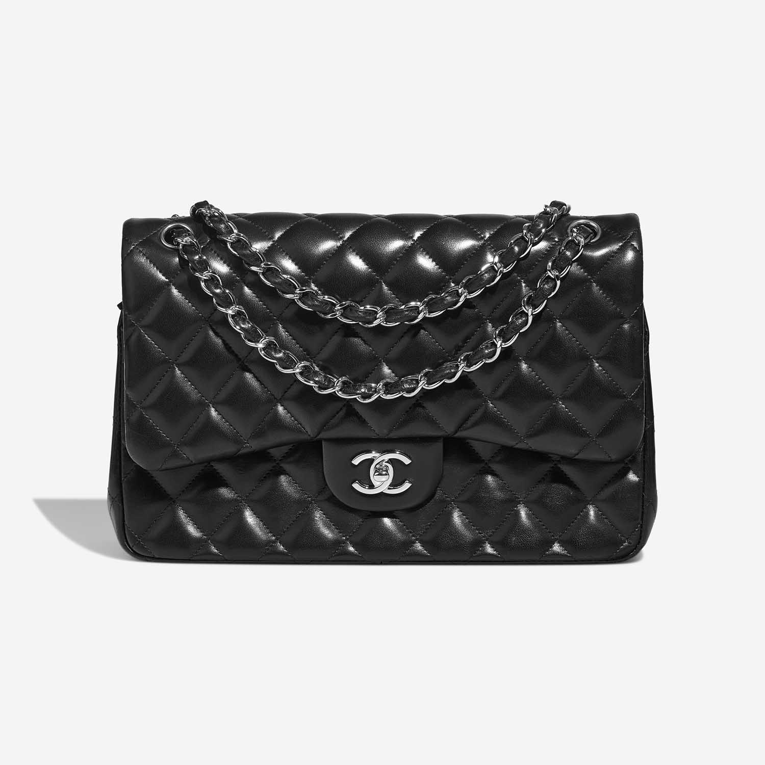 Chanel Timeless Jumbo Black Front  S | Sell your designer bag on Saclab.com