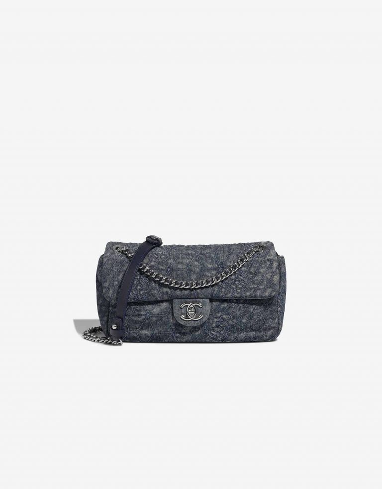 Chanel Timeless Medium Blue Front  | Sell your designer bag on Saclab.com