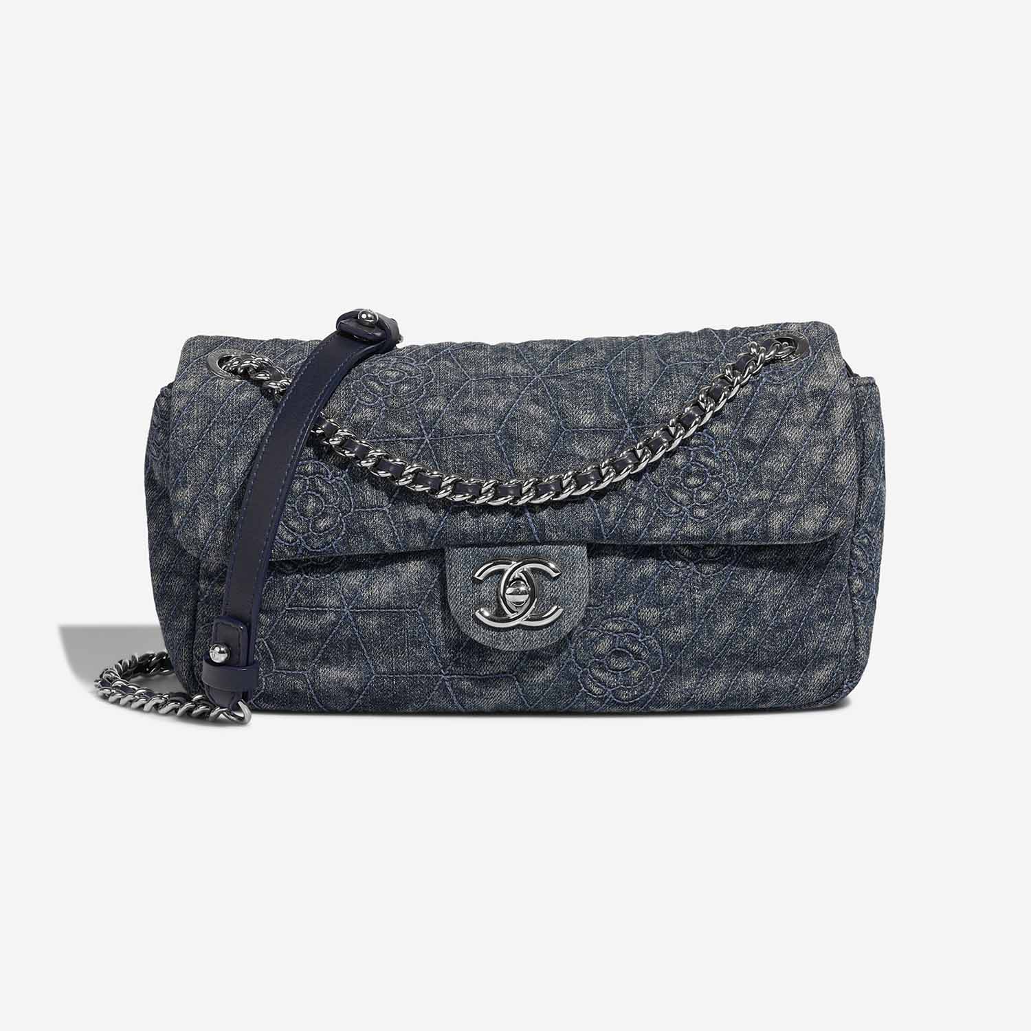 Chanel Timeless Medium Blue Front  S | Sell your designer bag on Saclab.com