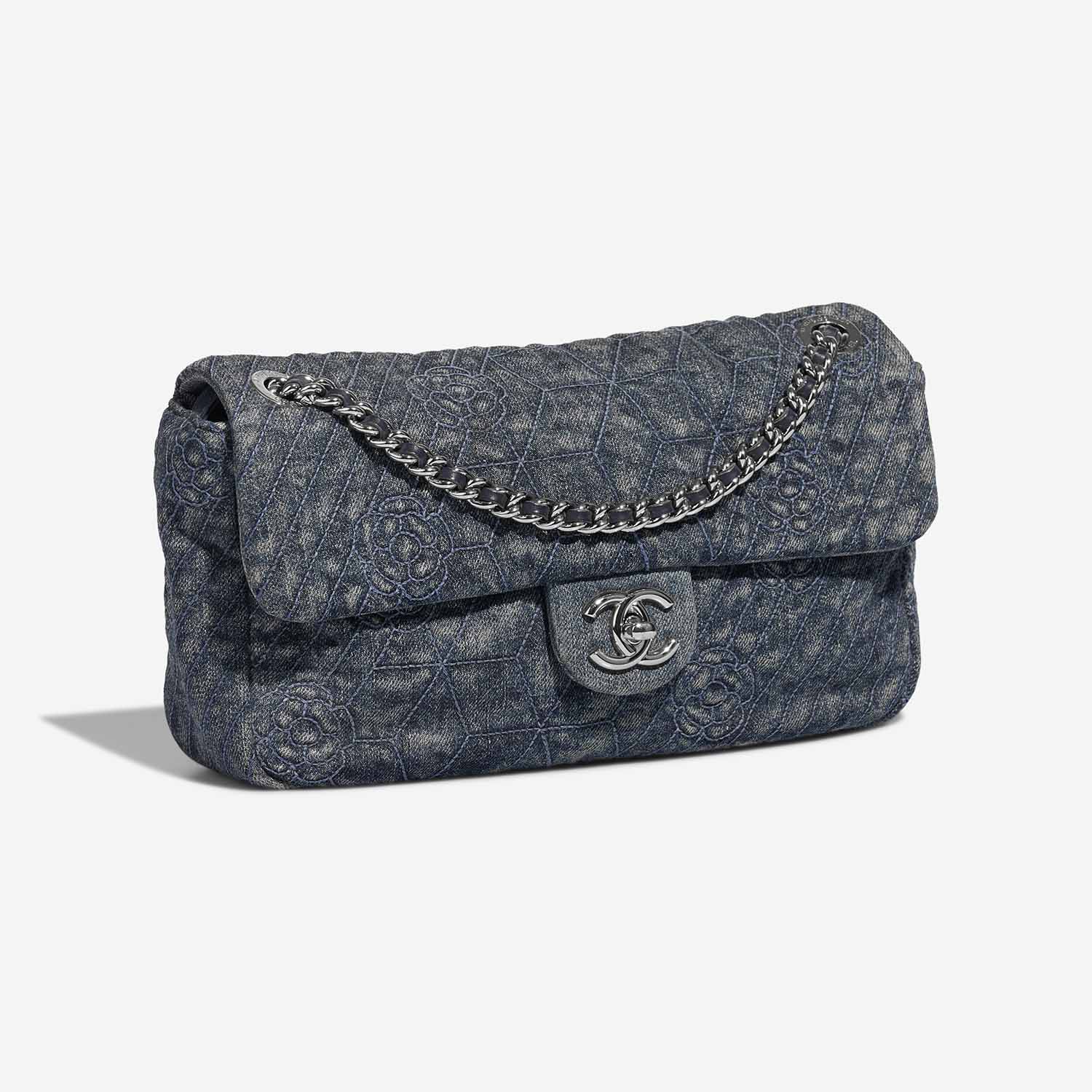 Chanel Timeless Medium Blue Side Front  | Sell your designer bag on Saclab.com