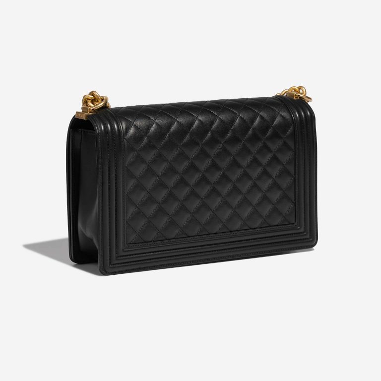 Chanel Boy NewMedium Black Side Back | Sell your designer bag on Saclab.com